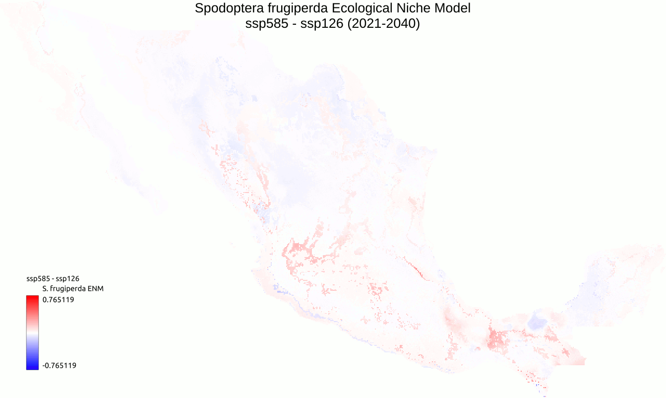 ssp126 vs ssp585